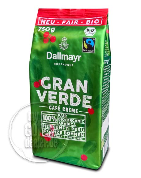 Dallmayr Gran Verde Bio/Fair 100% Bohne 750g